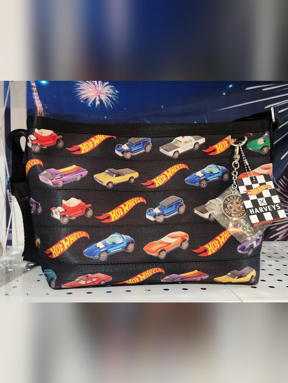 Harveys Seatbelt Bag x Hot Wheels.